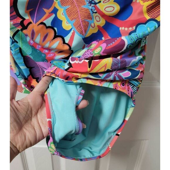 Blue Rod Beattie Make it Pop One Shoulder Swimsuit 12 - Picture 6 of 11